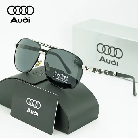 AUDI Luxury Brand Design Polarized Sunglasses Men Pilot UV400 Driving Sun Glasses Goggles Male Oculos De Sol Masculino Lentes