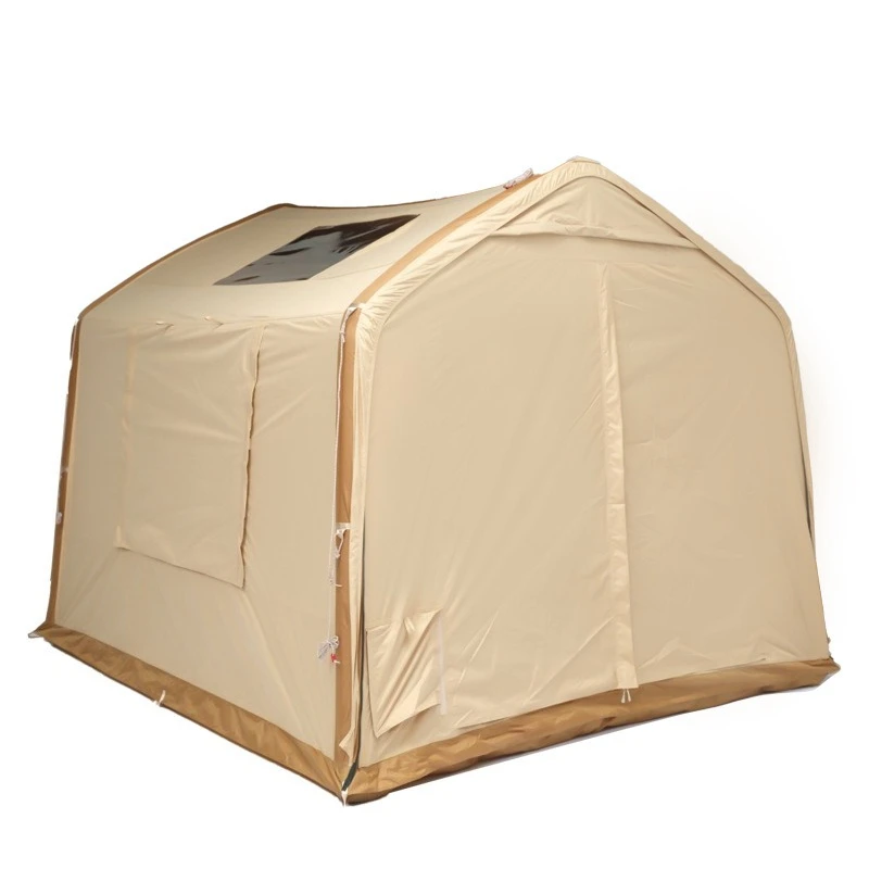 Fully automatic house-type inflatable tent, outdoor camping overnight, rainproof camping, one room and one living room,