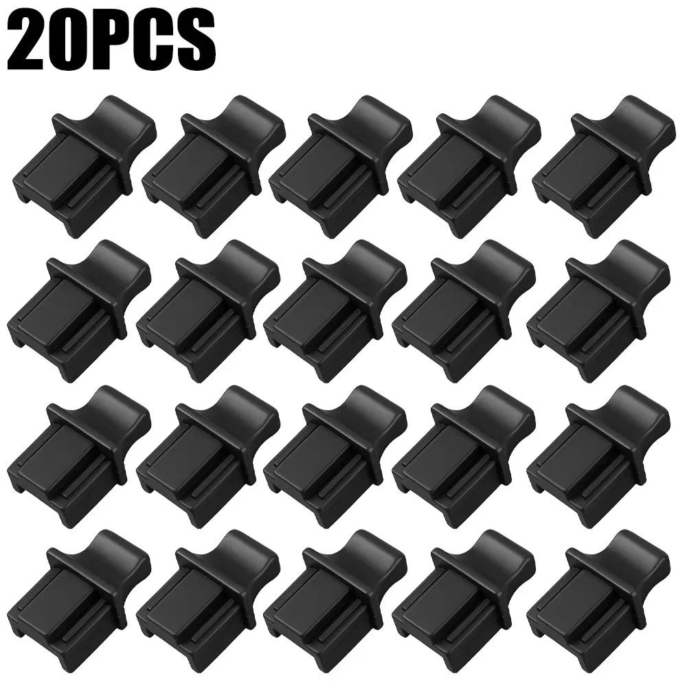 New Silicone RJ45 Dust Cap Durable Black Transparent Dust Cover Plug RJ45 Connector