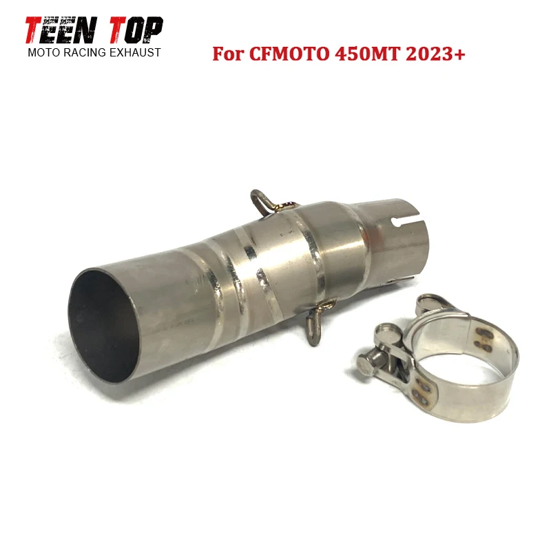 

For CFMOTO 450MT Exhaust Middle Link Pipe Titanium Motorbike Exhaust Pipe For CF MOTO 450MT Escape Moto Mid Connect Adaptor Tube