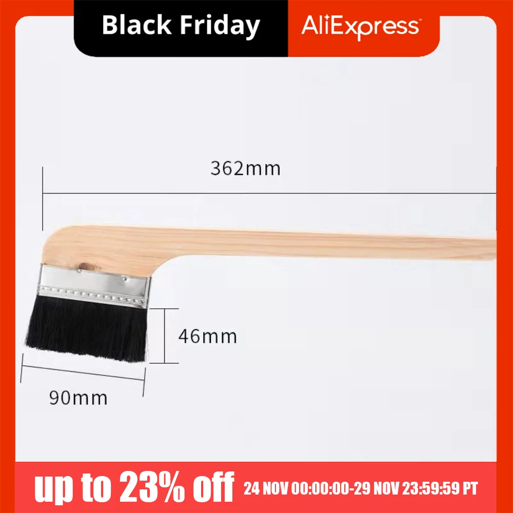 

Long Handle Elbow Universal Bristle Brush Cleaning Tool Handle Wooden Brush Wood Handle Brush Wall Painting Cleaning
