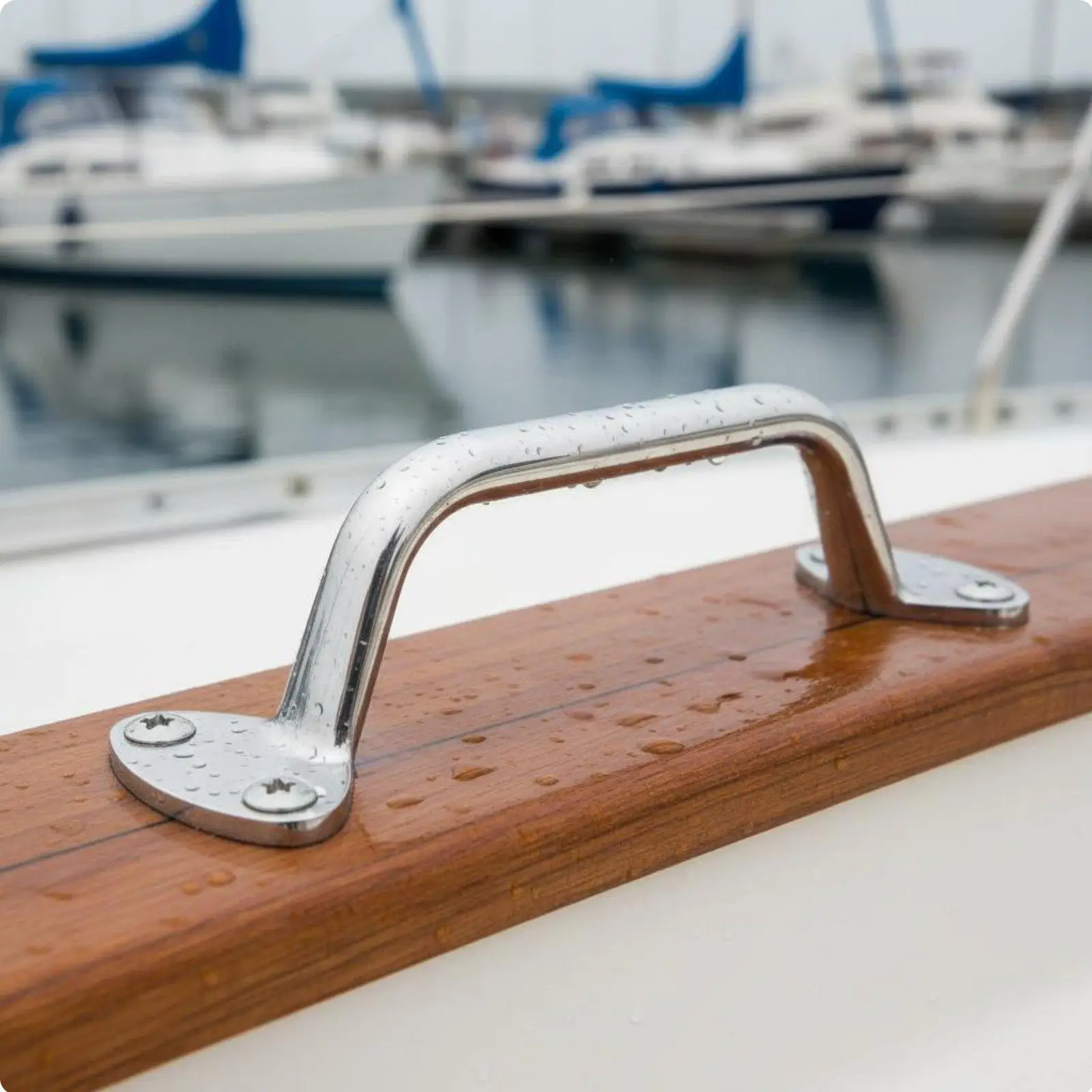 6 Inch Boat Grab Handle 150mm Marine Handrail Rustproof Boat Grab Handle for Kayak, RV