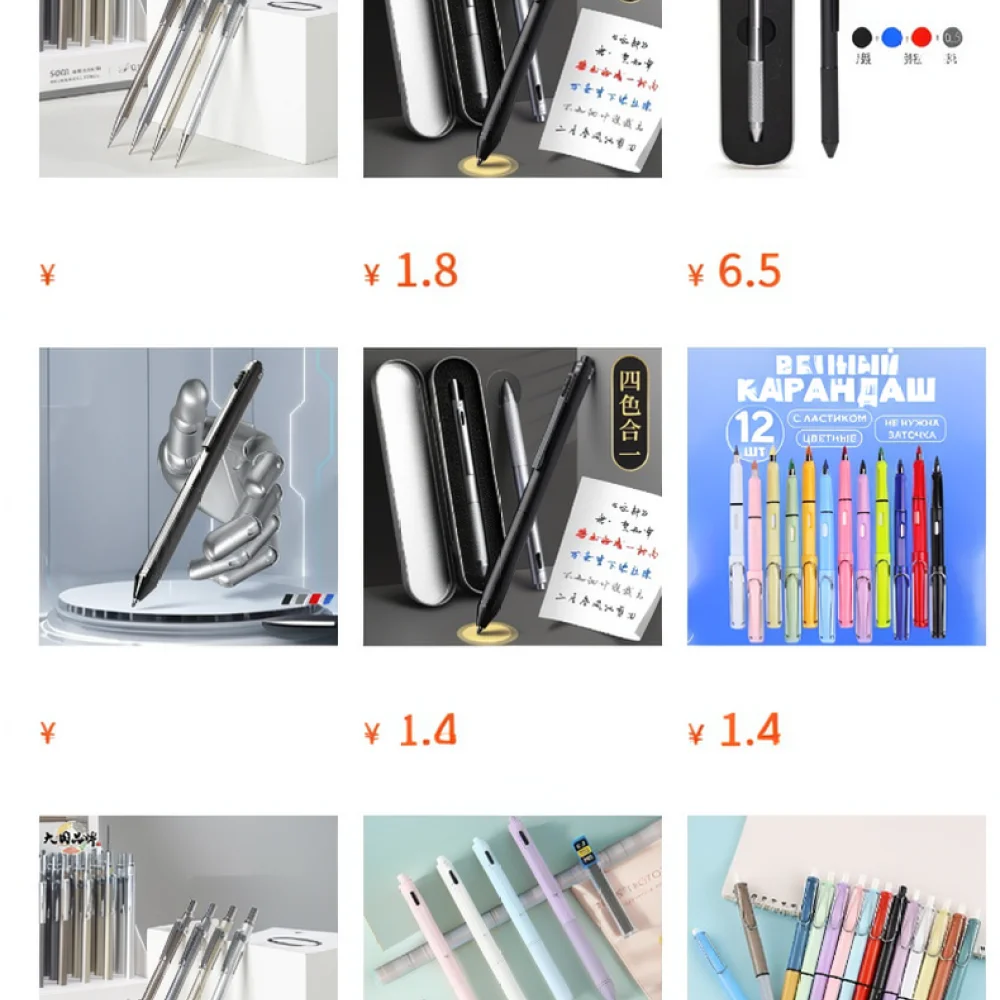 Metal Mechanical Pencil Drafting Drawing Writing Lead Holder Professional Precision Stationary Tool Low Gravity Comfortable Grip