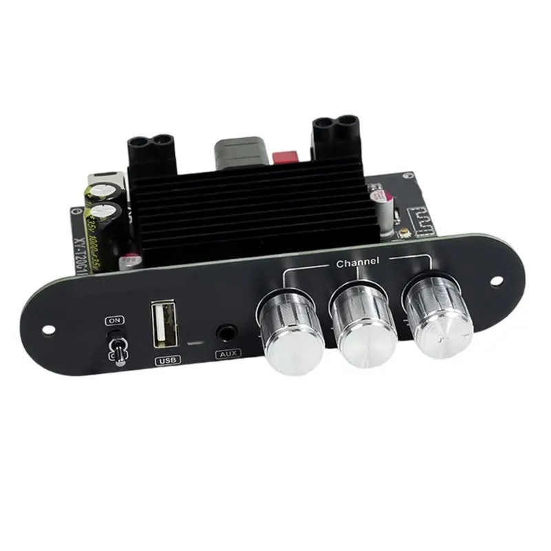 

Цифровая плата усилителя CJSD-T2001P 200 Вт с чипом TPA3221, поддержкой Bluetooth, AUX, USB-накопителя, управлением через USB-приложение, питание DC12-30V