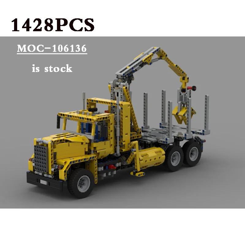 Classic Truck MOC-106136 Design 42009 Type C: 9397 Logging Track 1428 PCS Adult Interest Building Block Toy DIY  Birthday Gift