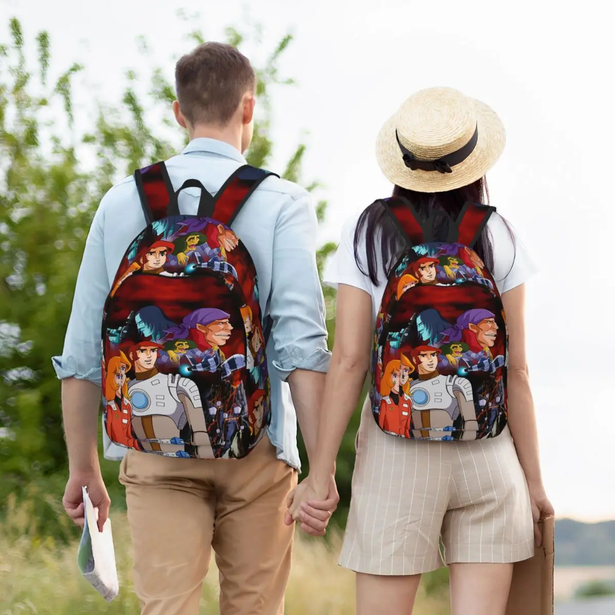 Comet Crew Accessories Captain Future Student Backpack School Bag Hiking Travel Daypack for Men Women Bookbag Shoulder Bags