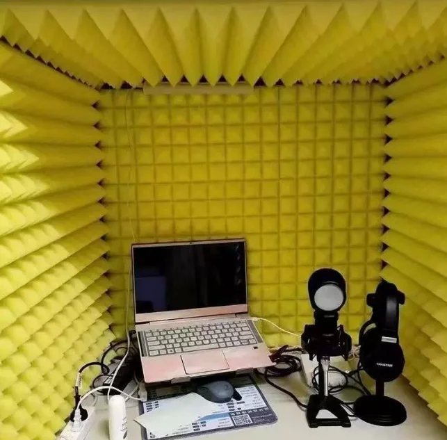 Desktop Noise Reduction Enclosure - Portable Soundproof Shield for Recording Studio & Home Office Use