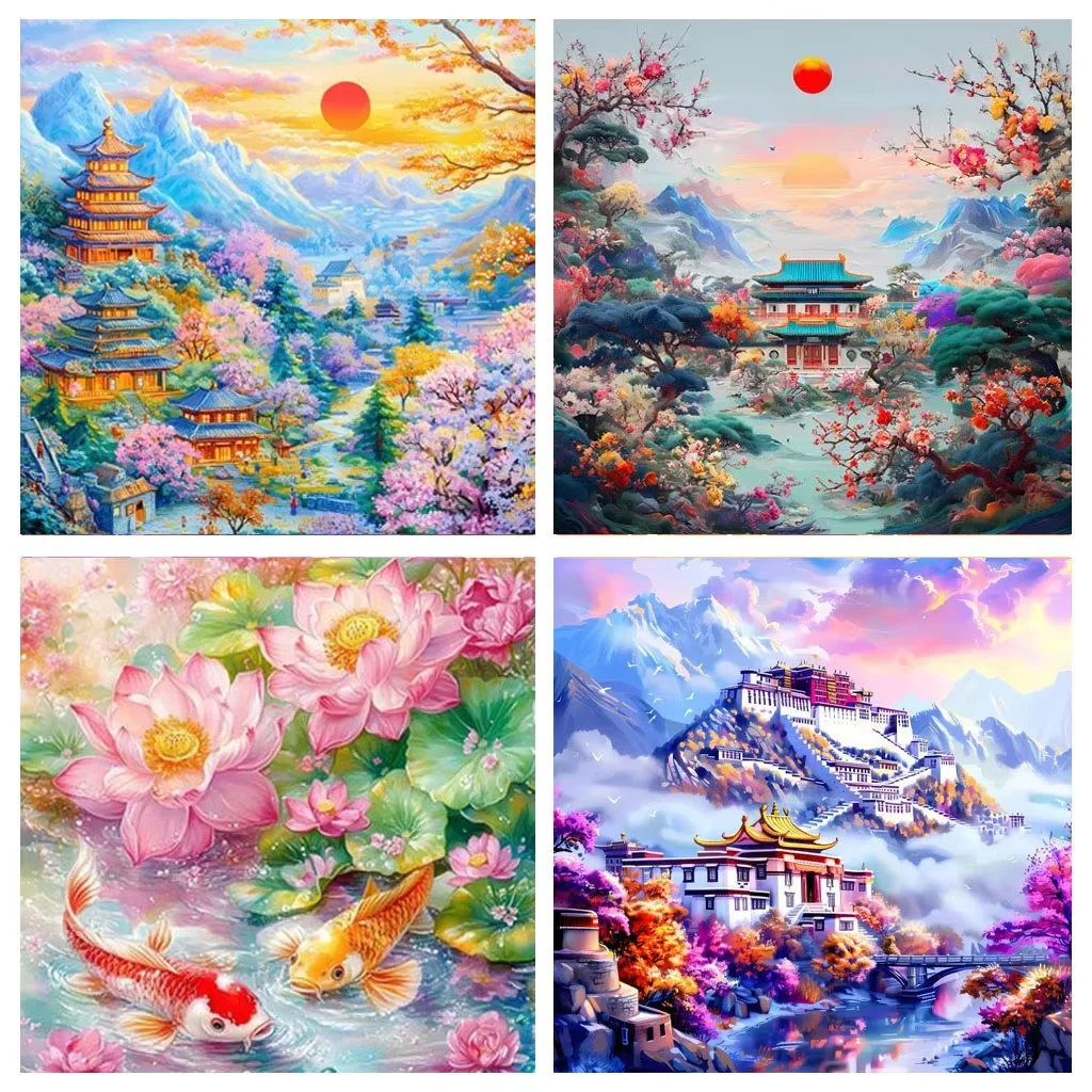 500/1000/1200/2000 Teile Berglandschaft DIY Puzzle Heimdekoration Erwachsenen-Puzzlespiele Familienspaß Puzzles Lernspielzeug