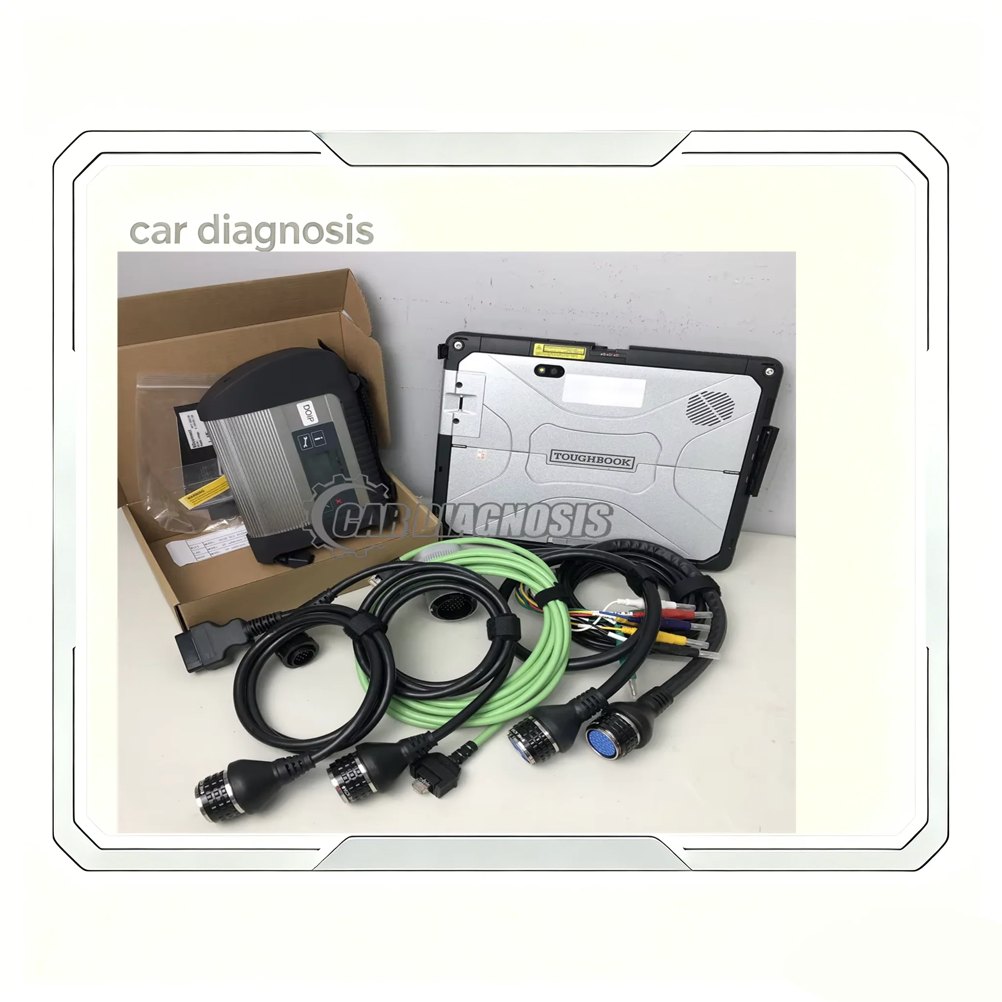 Full Set Cable Diagnostic Tool tablet cf33 High Quality MB Star C4 Multiplexer V2023.09 MB SD Connect Compact 4 Diagnostic Tools