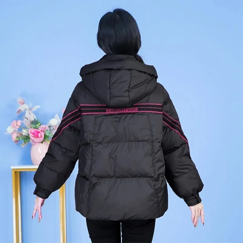Down Cotton Jacket Women Parkas Hooded  Winter Casual All-Match Cotton Clothing Keep Warm Bread Service Female Outerwear