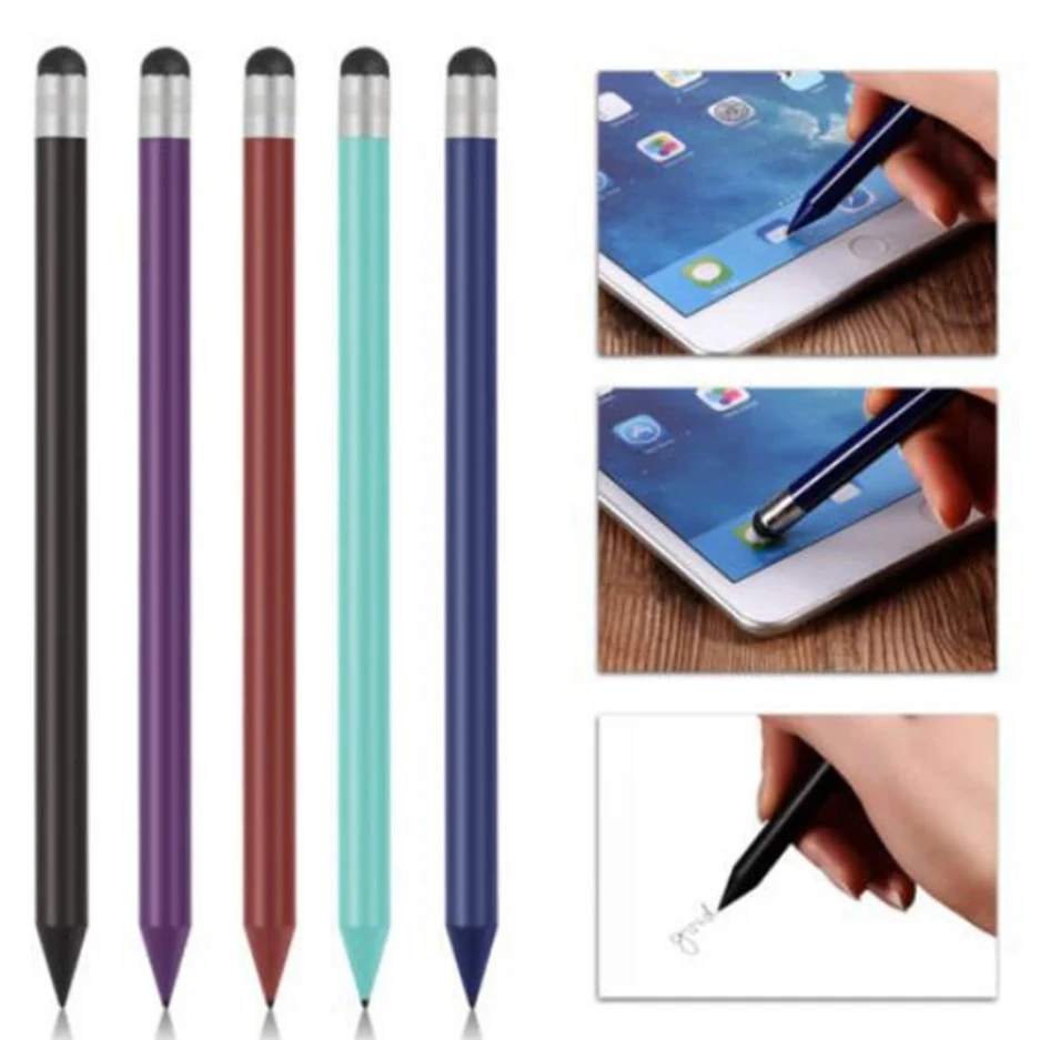 2 In 1 Capacitive Resistive Stylus Dual-Purpose Touch Screen Pen for iPhone Samsung Xiaomi Android Phone Tablet Pencil