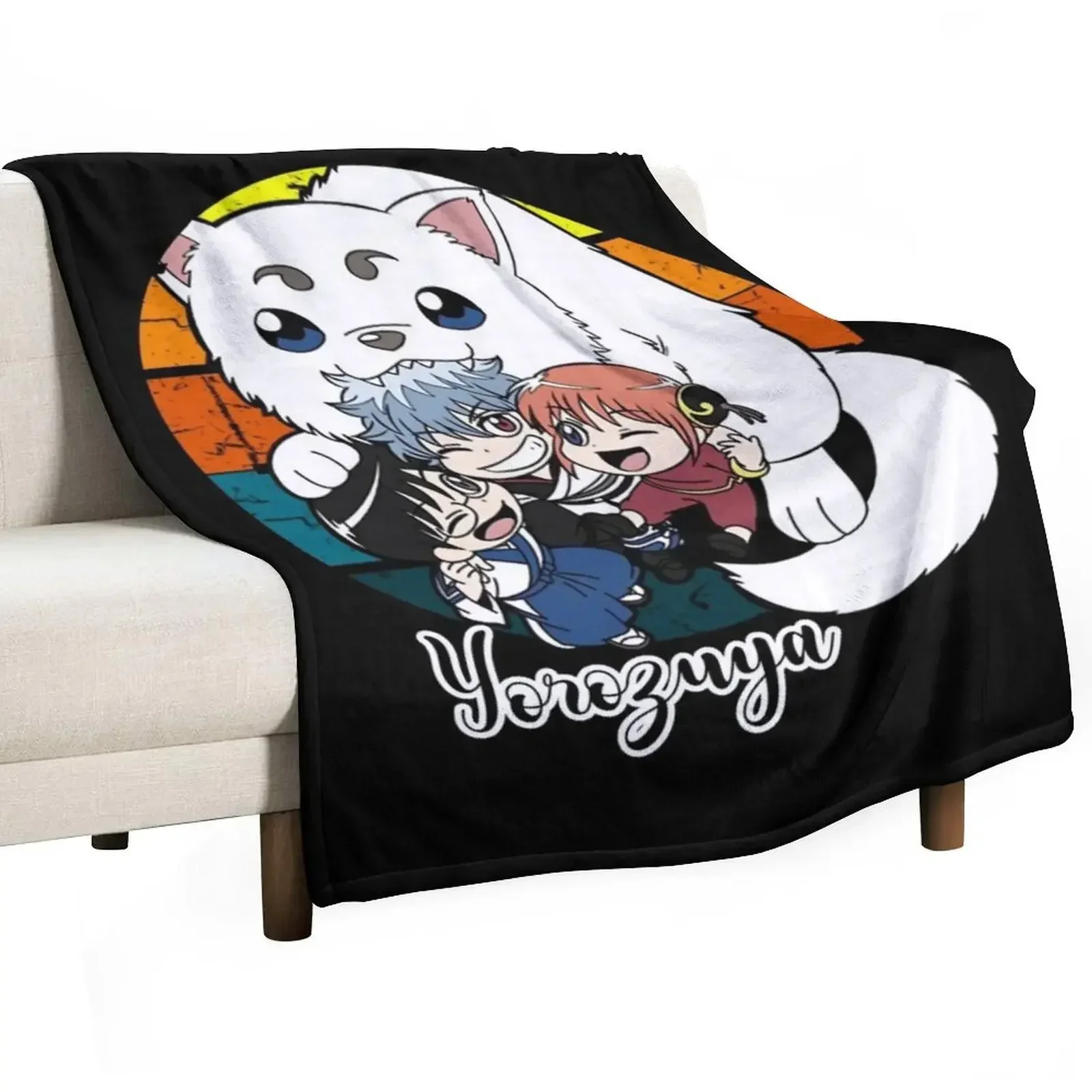 

Yorozuya Vintage Throw Blanket Thin Plush Blankets