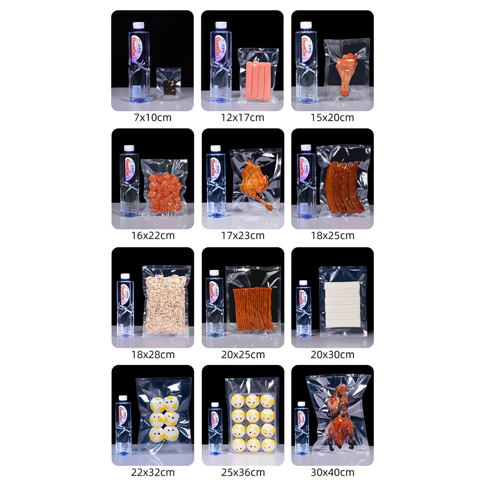 20*25CM di Alta Barriera di Proprietà di Plastica Sottovuoto Alimentare Sacchetti di Tenuta Sigillatore di Vuoto Macchina Imballatrice Packer Sacchetti per Alimenti 50 pz/lotto