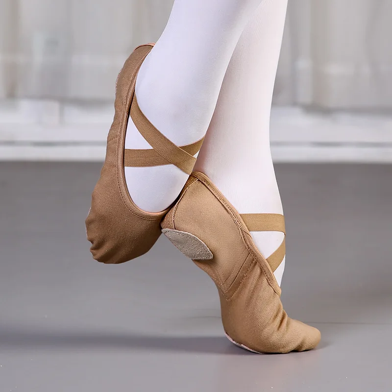 Women Ballet Shoes Cloud Soft Shoes Ballet Slippers Elastic Fabric Gymnastics Sneakers Ballet Flats Cat Claw Soft Soled Shoes