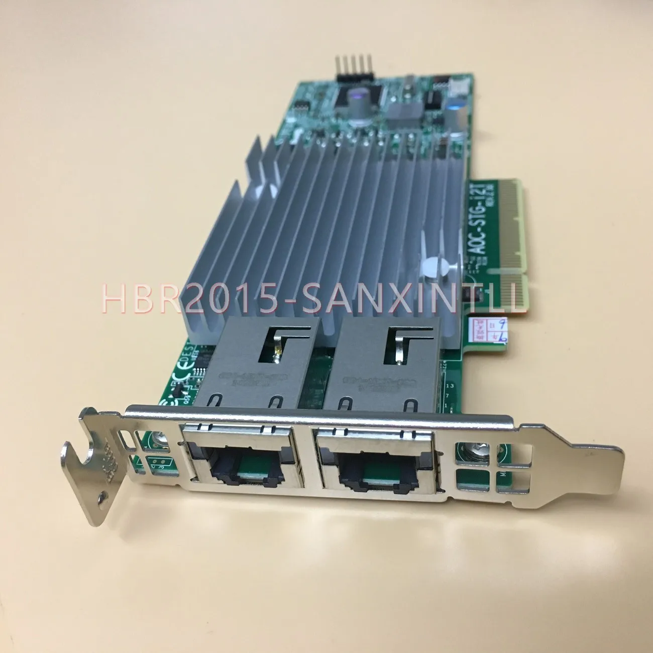 محول Supermicro AOC-STG-i2T REV 2.0 ثنائي المنفذ 10 جيجابت إيثرنت PCI-E NIC #4