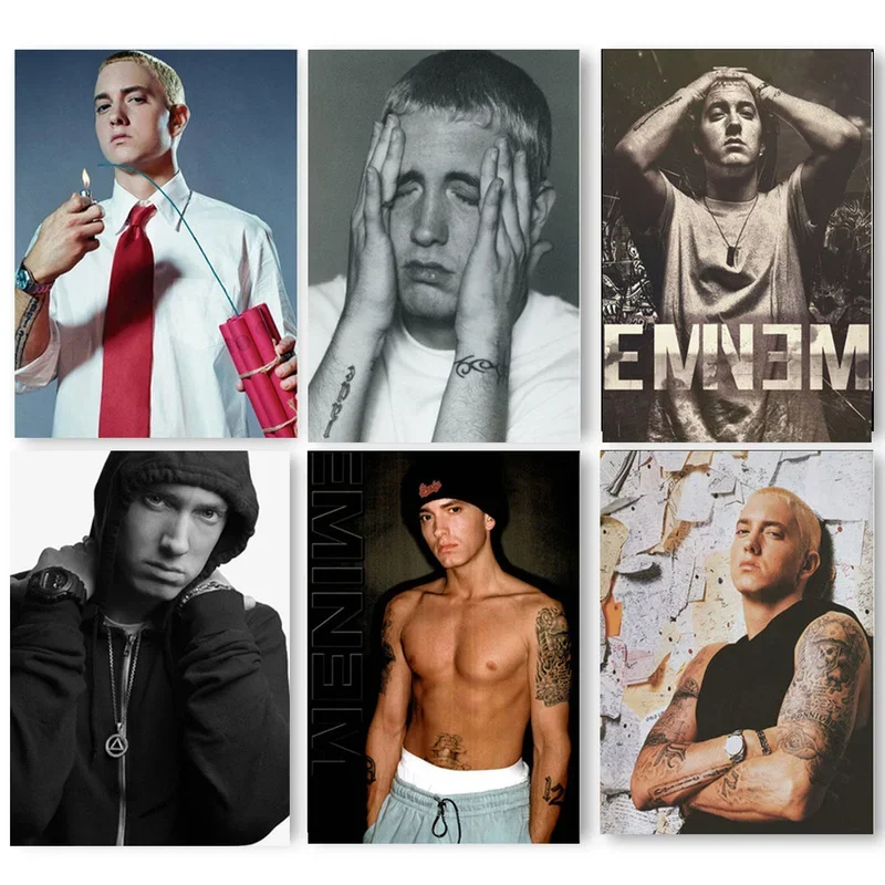 Eminem Hip Hop Rap God Super Rapper Zanger Muziek Ster Canvas Schilderij Posters en Prints Wall Art Foto Abstract Home Decor