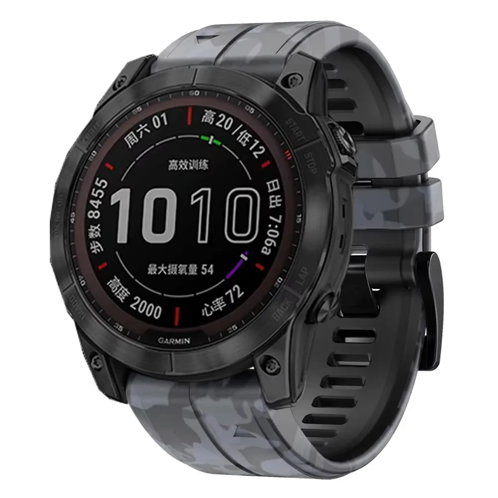 Силиконовый ремешок 26 мм 22 мм для Garmin Fenix 8 7X 7 6X 6 Pro 5X 5 Plus 3HR, браслет-ремешок Enduro Epix Gen 2 Tactix, ремешок для часов