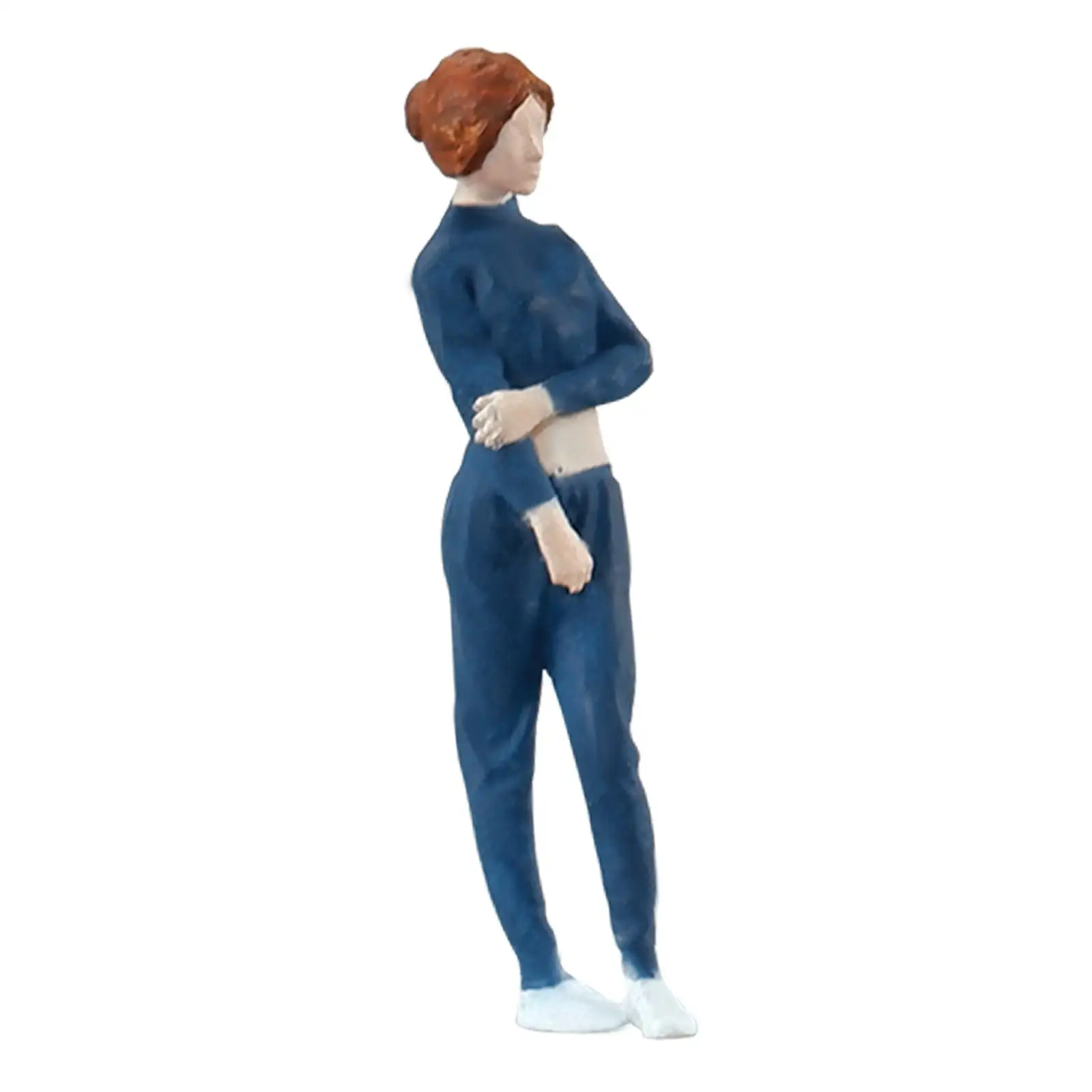 

Фигурка женщины в масштабе 1/64, модель S, для архитектурных моделей, сказочных садов, кино-реквизита, настольных украшений, раскрашенная вручную