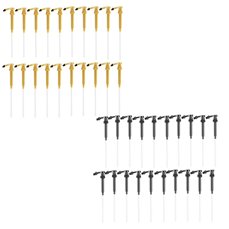 Pompe per sciroppo di caffè, confezione da 20 pompe per bottiglia di sciroppo di caffè, adatto a Dispenser per pompa di sciroppo di caffè da 750 ML, ottimo per la casa argento durevole