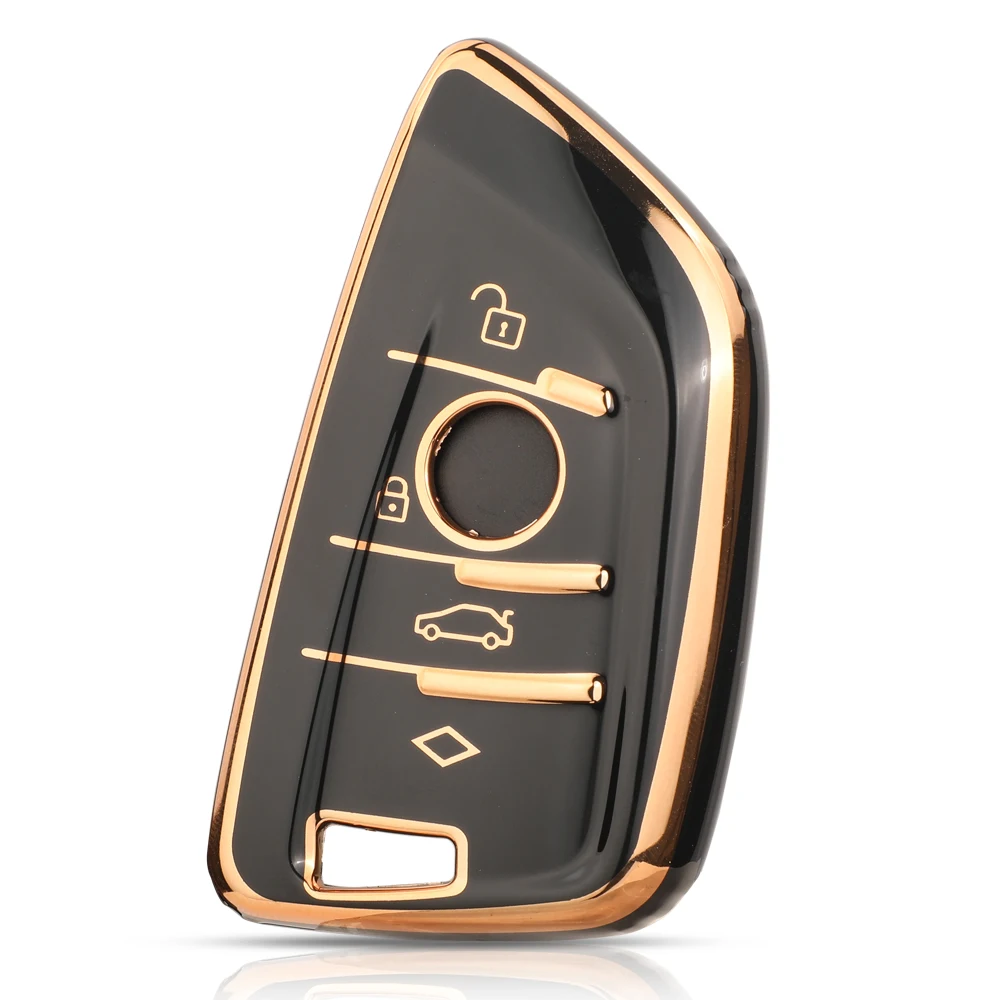 jingyuqin New Arrival TPU Car Key Shell Case Fob For BMW X1 X3 X4 X5 X6 F15 F16 F48 G30 G38 525 540 730 740 1 2 5 7 Series 218i
