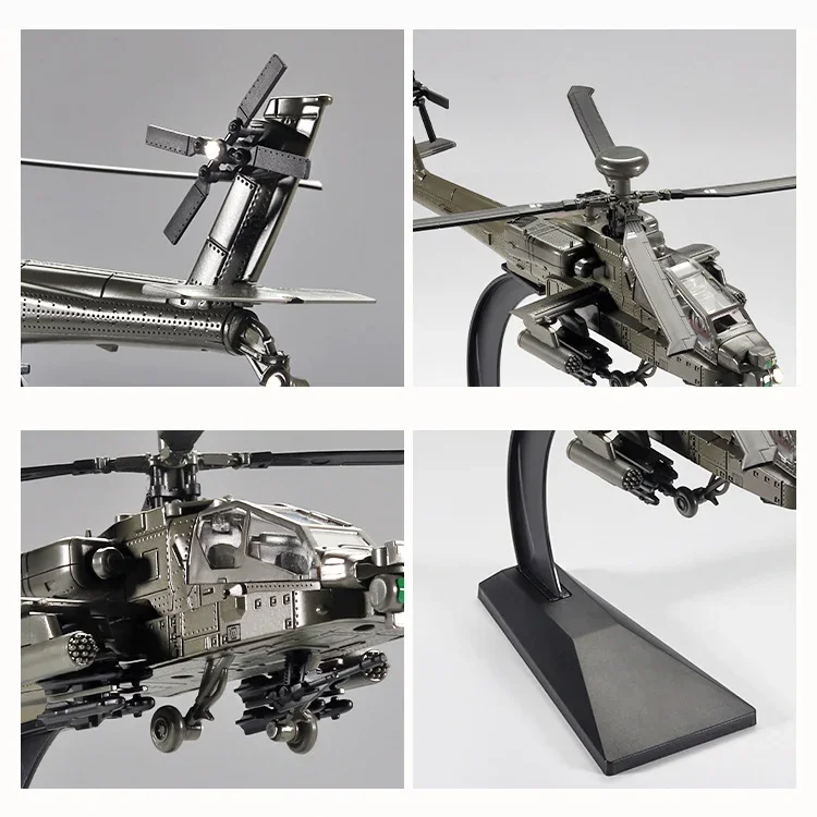 Hot Sales 1/32 Scale Apache Helicopter Diecast Alloy Model Collectable Toy Gifts / Collection / Children Home Decor