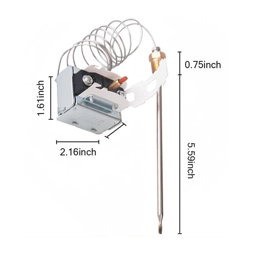 For Pitco E500D High Temp Limit Thermostat PP10084 Lchmo5030 450F 230C for Fryers 1/4 inch MPT Threaded Temperature Switch