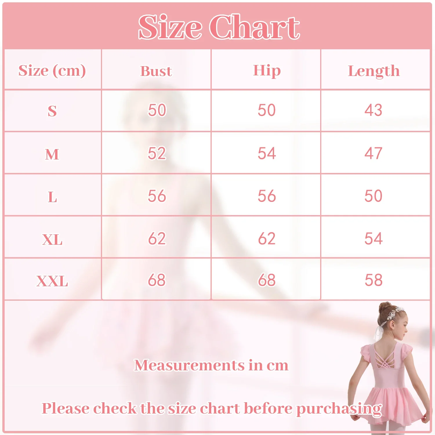 Mädchen Ballett-Tanzanzug Niedlicher Schmetterling Rückenfreier Chiffon-Rock Kinder Tanzkleid – Detail 1