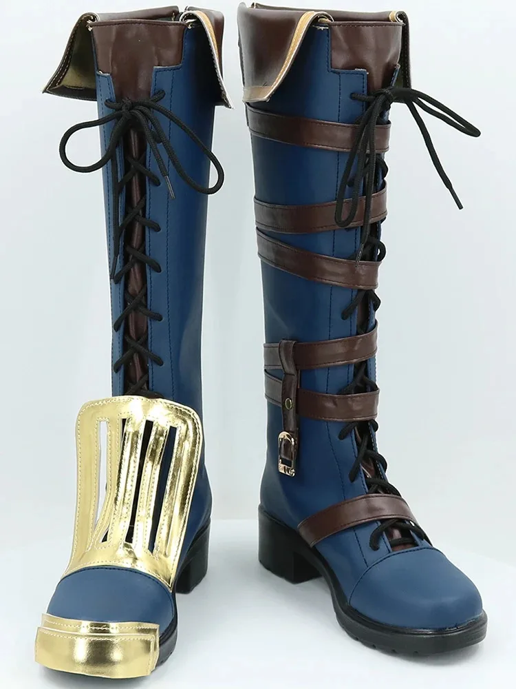 

Game Cosplay LOL Arcane2 Vi Boots Shoes Props Halloween Party Role Play Custom Made6;d'3,h'7.b;