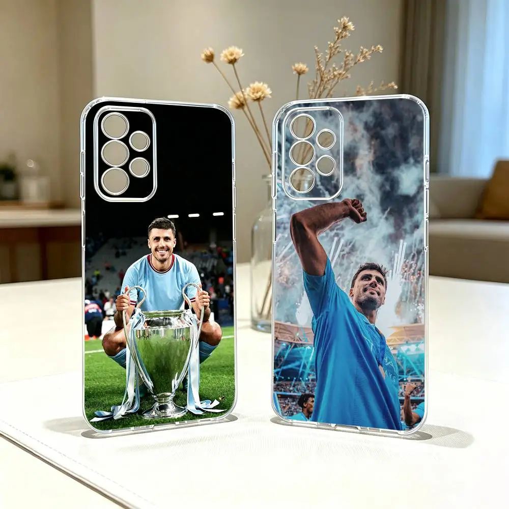 Football R-Rodri   Phone Case For Samsung S25,S24,S21,S22,S23,S30,Ultra,S20,Plus,Fe Transparent Cover