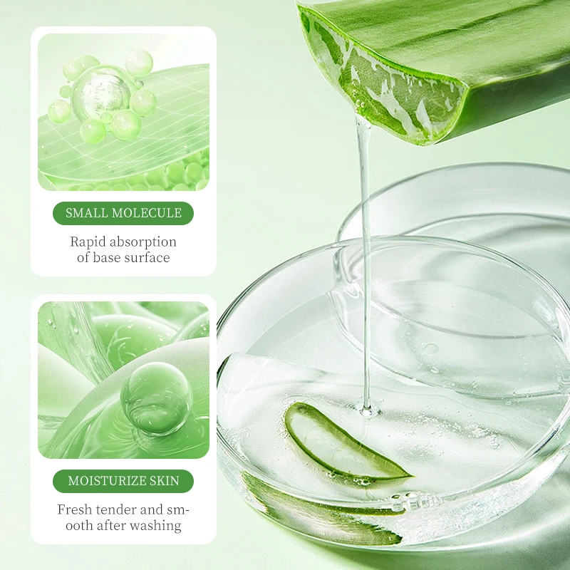 Face Moisturizing Aloe Vera Gel Facial Cleanser Aloe Vera Sparkling Peeling Gel Deep Cleansing Skin Care