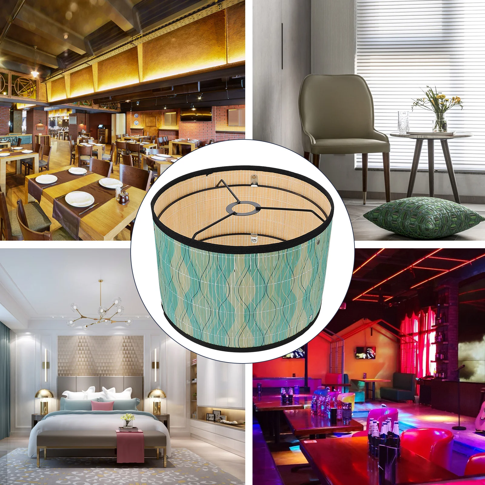 

1Pcs Bamboo Lampshade Japanese Style Decorative Light Cover Creative Art Lamp Shade for Home Ceiling Light Decor