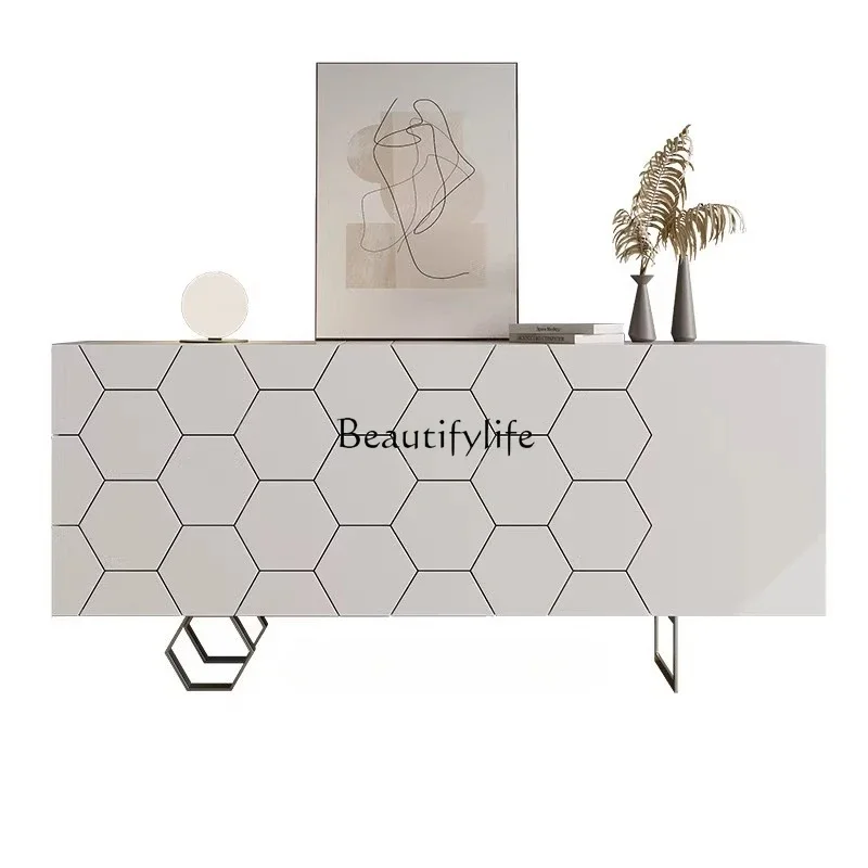 

pg46Italian simple modern light luxury dining side tea cabinet Nordic home entrance entrance entrance shoe cabinet