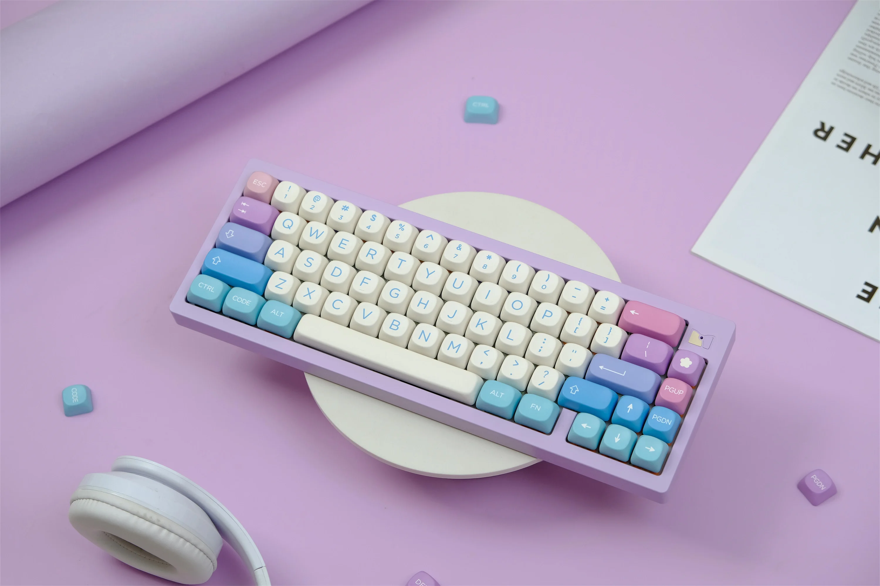 GMK Fairy Keycaps 126 Keys PBT Keycaps MOA XOA Profile DYE-SUB For MX Switch Wooting Mechanical Keyboard Keycap ISO ANSI Layout