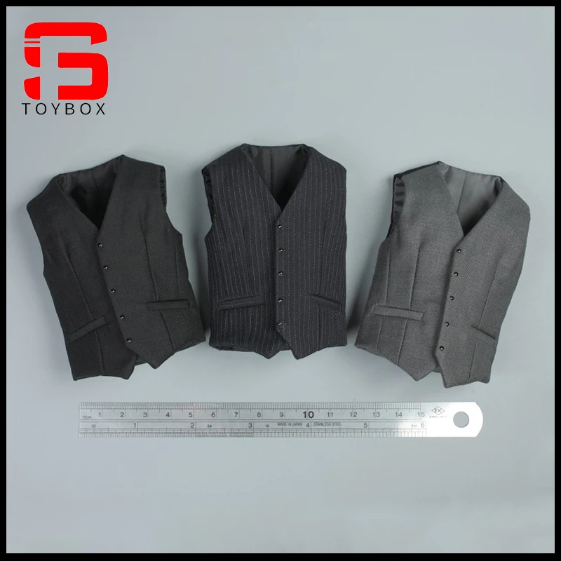 W magazynie AFS 1/6 skala czarny pasek garnitur kamizelka ubrania akcesoria Model Fit 12 cali żołnierz figurka ciało