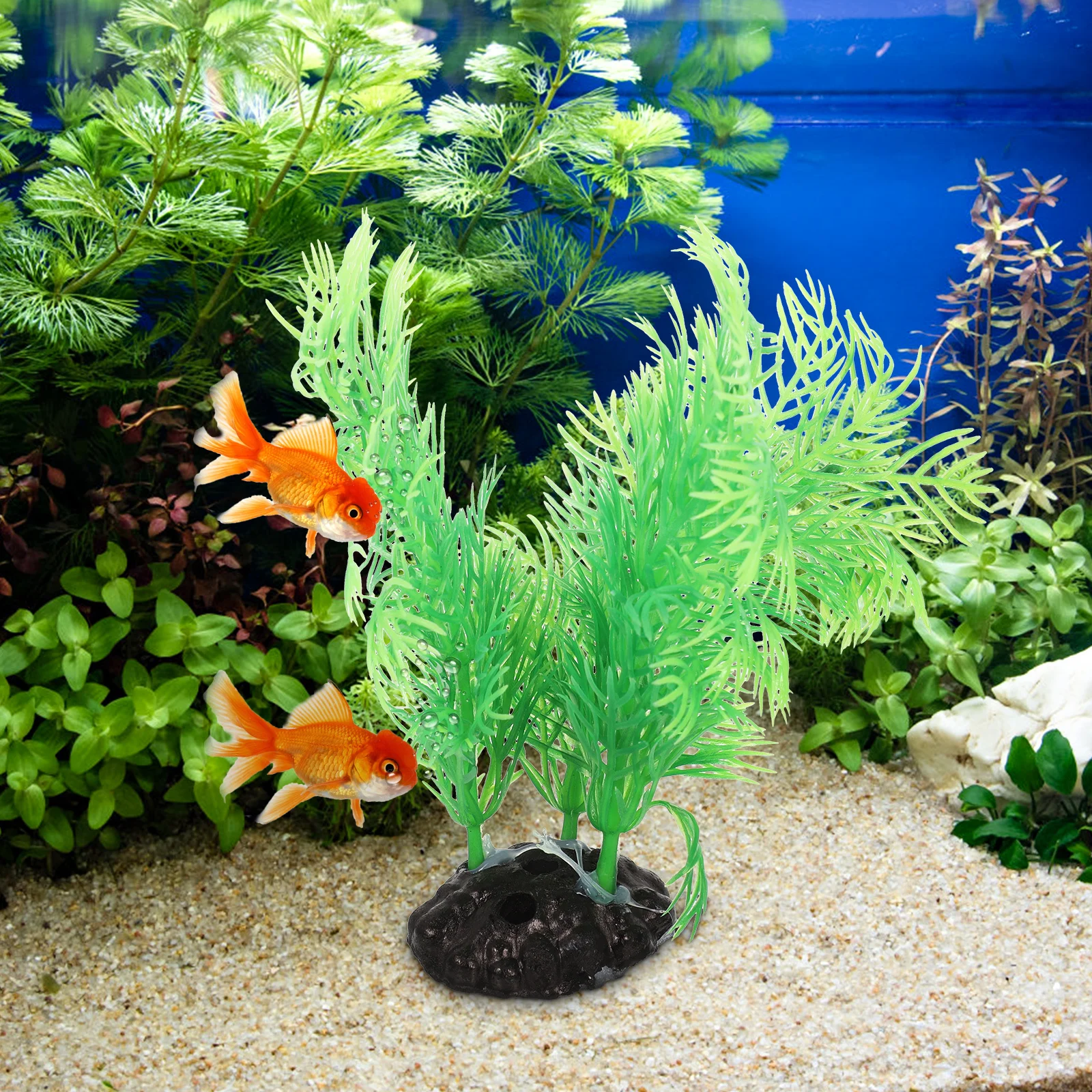 

5pcs Simulation Water Grass Set Aquarium Artificial Plants Fish Tank Decorations Natural Style Aquatic Environment For Pet