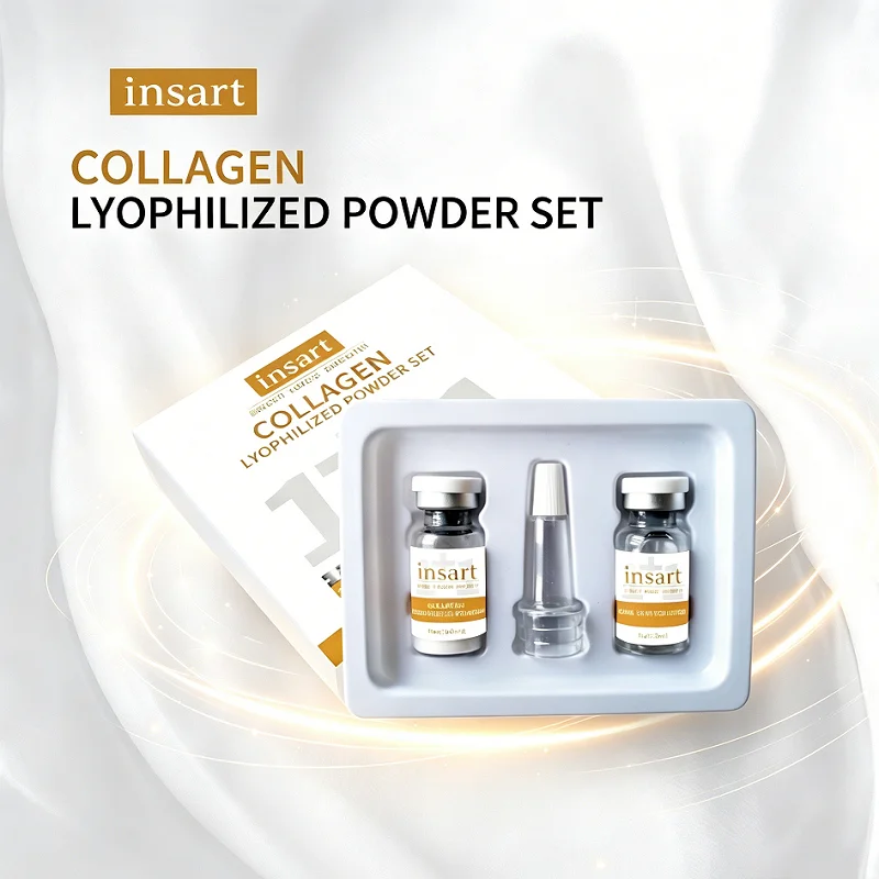 2 Boxes Collagen Freeze-Dried Powder Set, Moisturizing, Hydrating, And Smooth Skincare Suitable For Travel