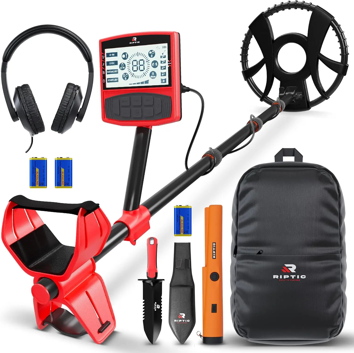 Beach Metal Detecting for Adults, Waterproof with Pin Pointer, 5 Modes, Headphones, Bag, Dagger, ip68 Coil, Gold Detector