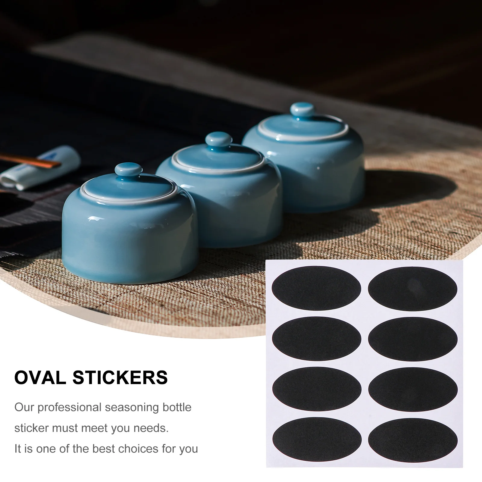 148Pcs Self-Adhesive Seasoning Stickers Long-Lasting Waterproof Label Stickers for Spice Jars Glass Containers Home