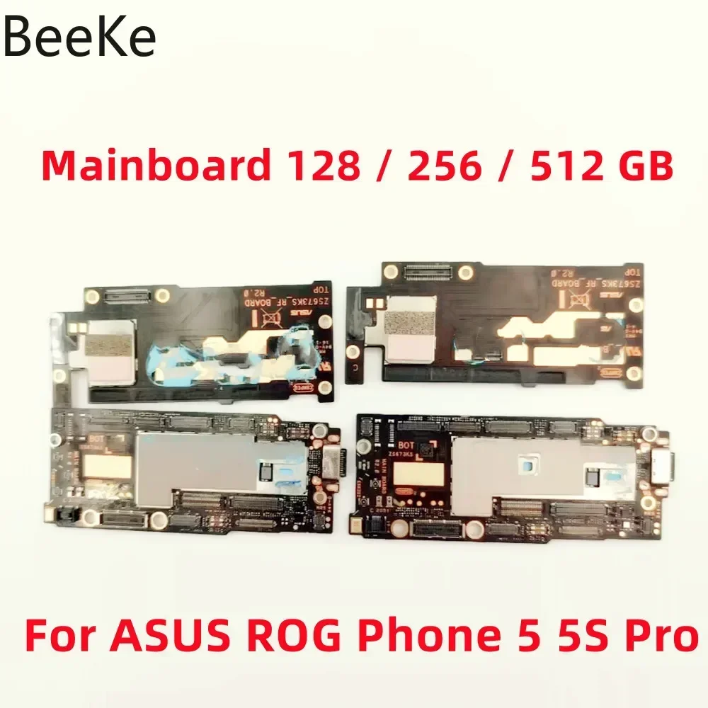 

Original Mainboard For ASUS ROG Phone 5 5S Pro ZS673KS Unlocked Main Logic Board Circuits Motherboard 256GB 512GB 6 Work Replace