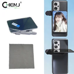 Adjustable Sky Mirror 2-in-1 Phone Rear Selfie Mirror Shooting Clip Outdoor Travel Phone Shooting Reflector Shooting Supplies