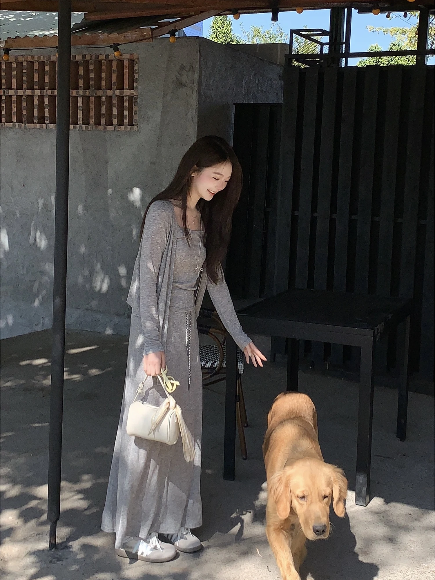 

Новый весенний комплект: Женский дизайнерский жилет и юбка с высокой талией. Модная повседневная одежда из полиэстера.