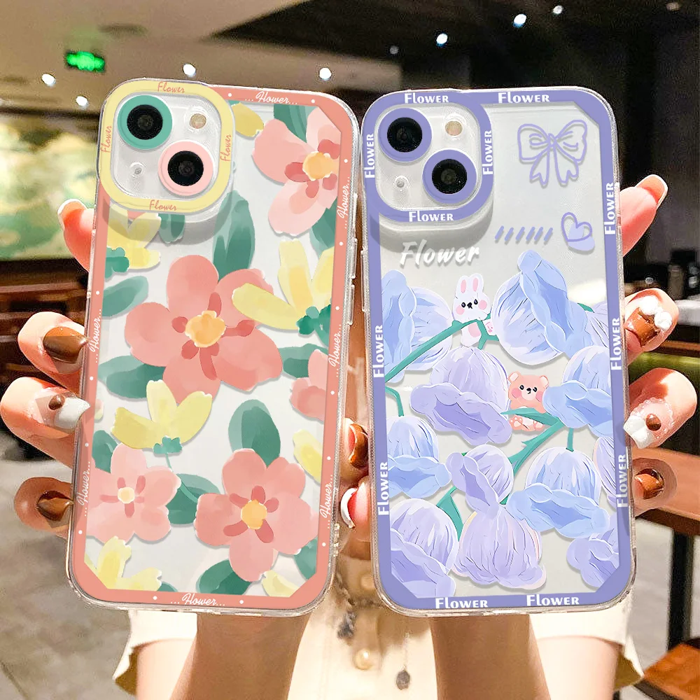 White Rose Flowers Case For Xiaomi Redmi Note 10 S Cases Redmi Note10 9 8 11 13 12 Pro 12C 10C 10A 9C NFC 11S 9S 10S Cases Cover