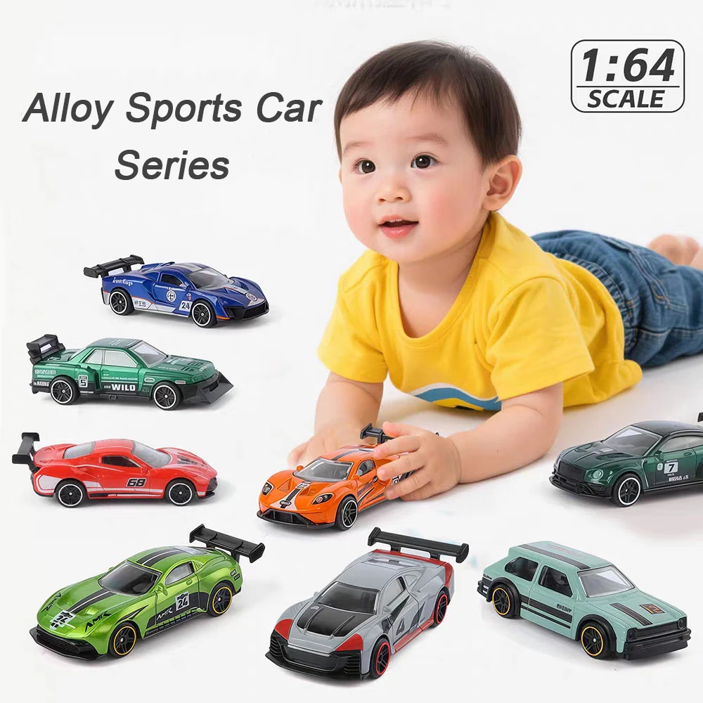 

1:64 Metal Mini Toy Sports Cars Models Set Graffiti Car Body Various Styles Miniature Supercar Model for Boys Educational Toys
