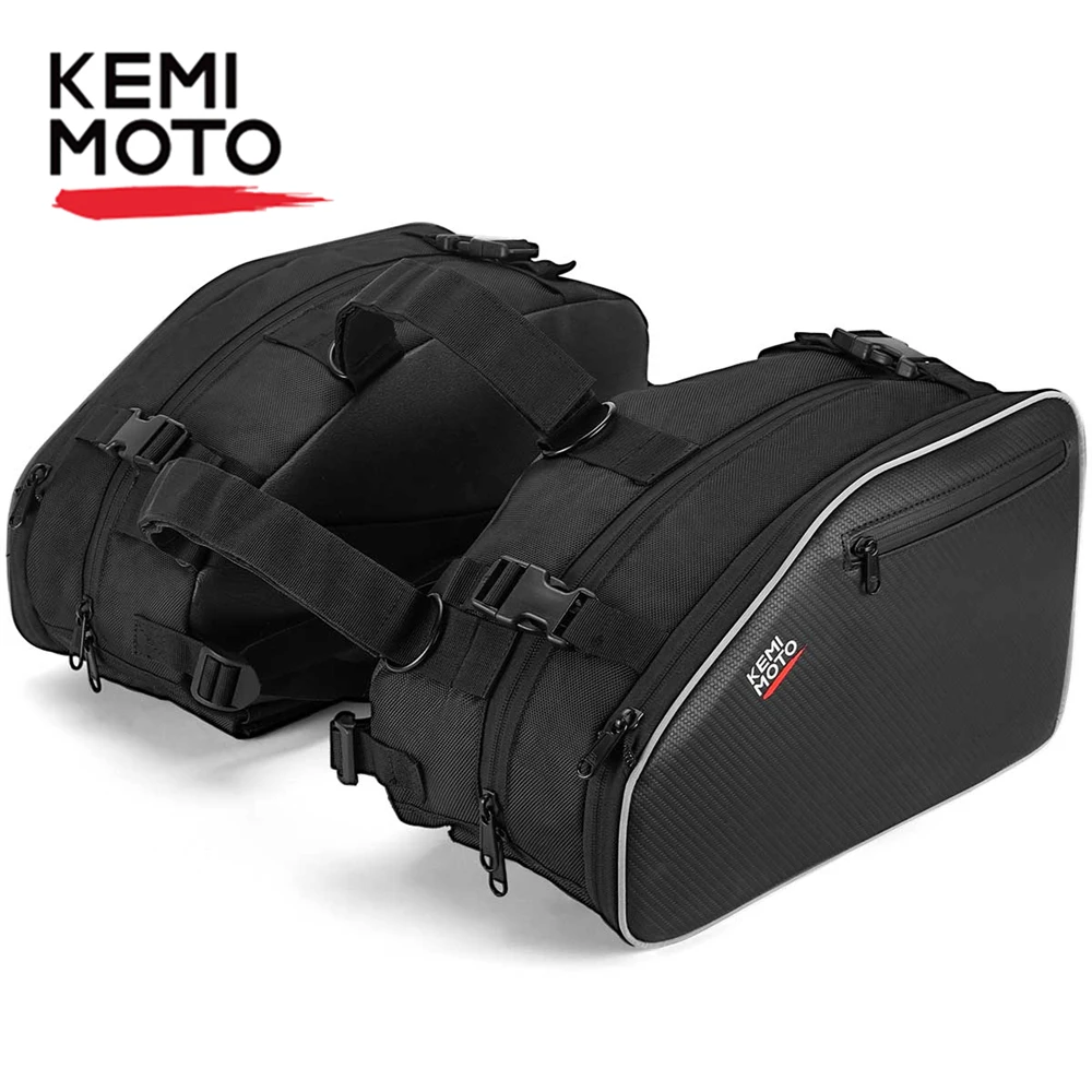 

Motorcycle Saddlebag Outdoor Riding Hiking Travel Bag Oxford Fabric Bag for Dual Sport Enduro Adventure Bike Bag with Rain Cover