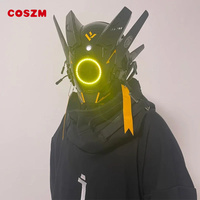 Custom Handmade Diy LED Cyberpunk Mask Personized Face Cosplay mask SCI-FI Helmet Party Toys For Men and Women & MP ZML