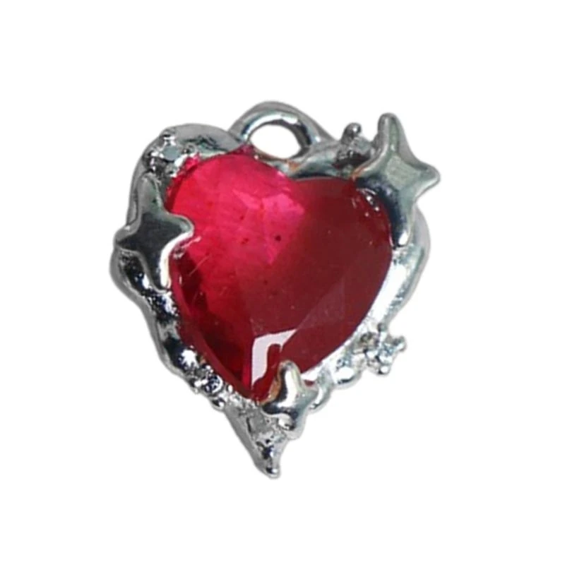 

Love Heart Crystal Pendant Loose Beads for DIY Jewelry Making Supplies