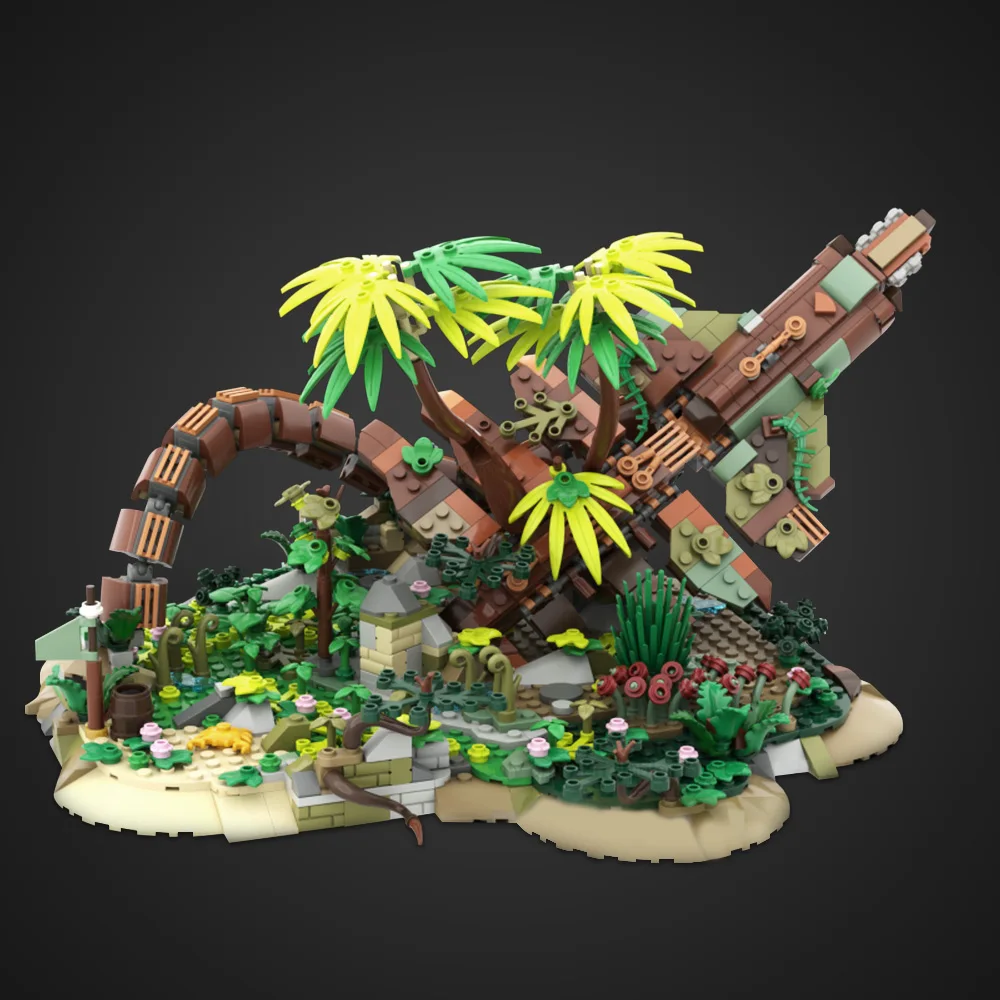 Gobricks MOC كدم حورس الأفق اللبنات نموذج Shellwalker مع قاعدة الطوب الرعد تجميعها لعبة الأطفال هدية #5