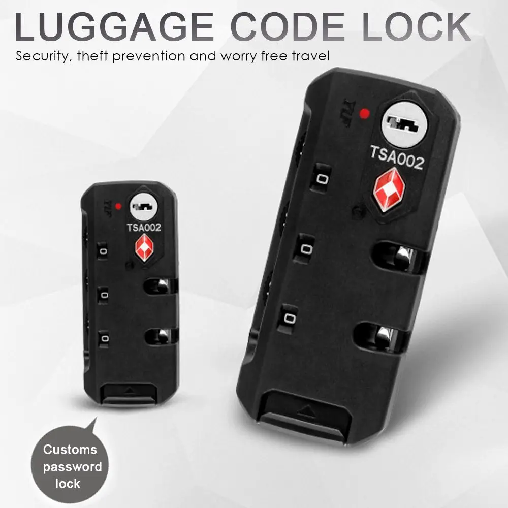 Hot TSA Customs Password Lock Multi-purpose Weatherproof 3-digit Combination Lock For Luggage Suitcase Anti-Theft Code Padlock