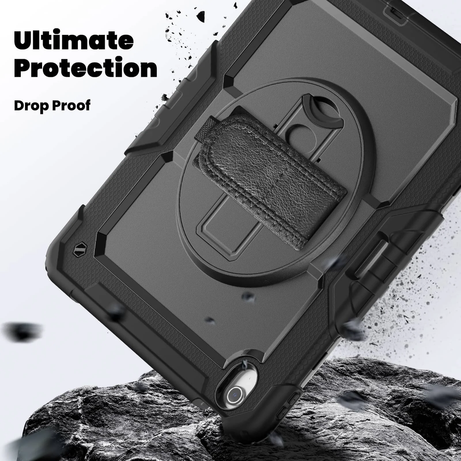 لجهاز iPad (A16) 11th Air 11 Air 13 M3 (2025) - غطاء حماية عالي التحمل مع واقي شاشة وحزام كتف وحامل قلم رصاص #3