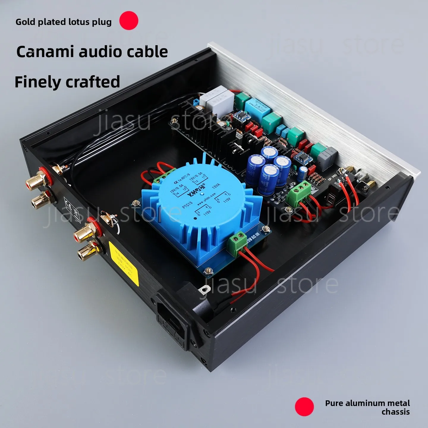 Class A HiFi Preamp Board, 3 Way Tone Control with Gold Encapsulated Transistor, Audio Preamplifier Upgrade Kit